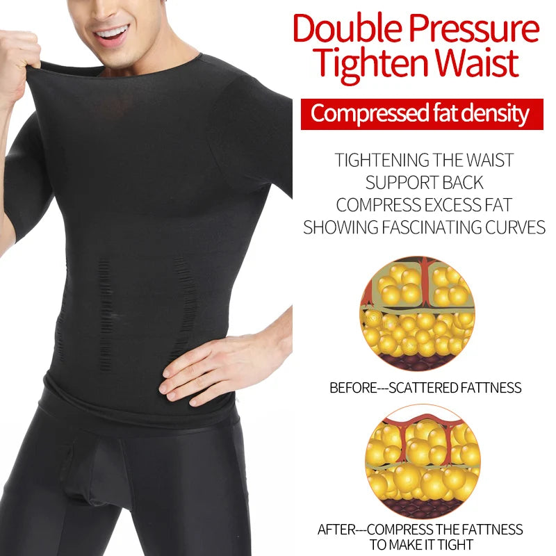 Men's Slimming Body Shaper Vest — Posture Corrector & Waist Trainer