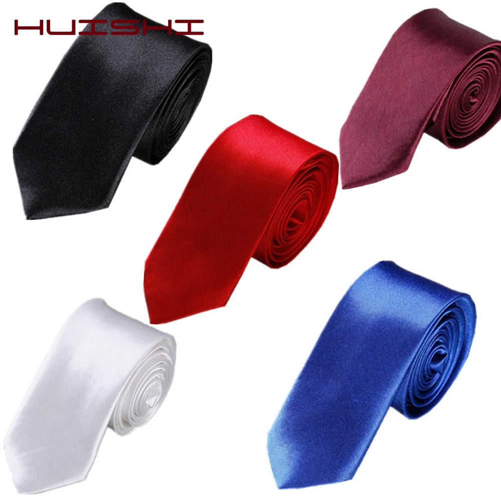 Slim Solid-Color Necktie | The Daily Drop