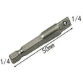 Hex Shank Socket Adapter Set — 1/4", 3/8" & 1/2" Drive