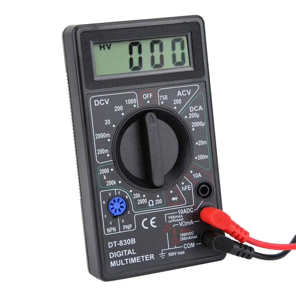 DT830B Digital Multimeter — Voltmeter, Ammeter & Ohm Tester