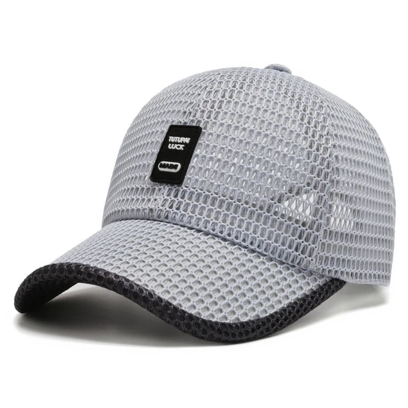 [NORTHWOOD] Gorra de béisbol de malla para hombre, gorras de verano transpirables, sombrero de papá, gorras de pesca al aire libre, gorras de hueso, gorra Snapback Trucker