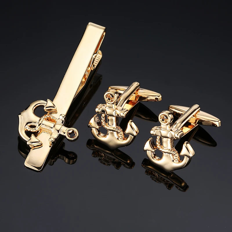 Unisex Cufflinks & Tie Clip Set | The Daily Drop