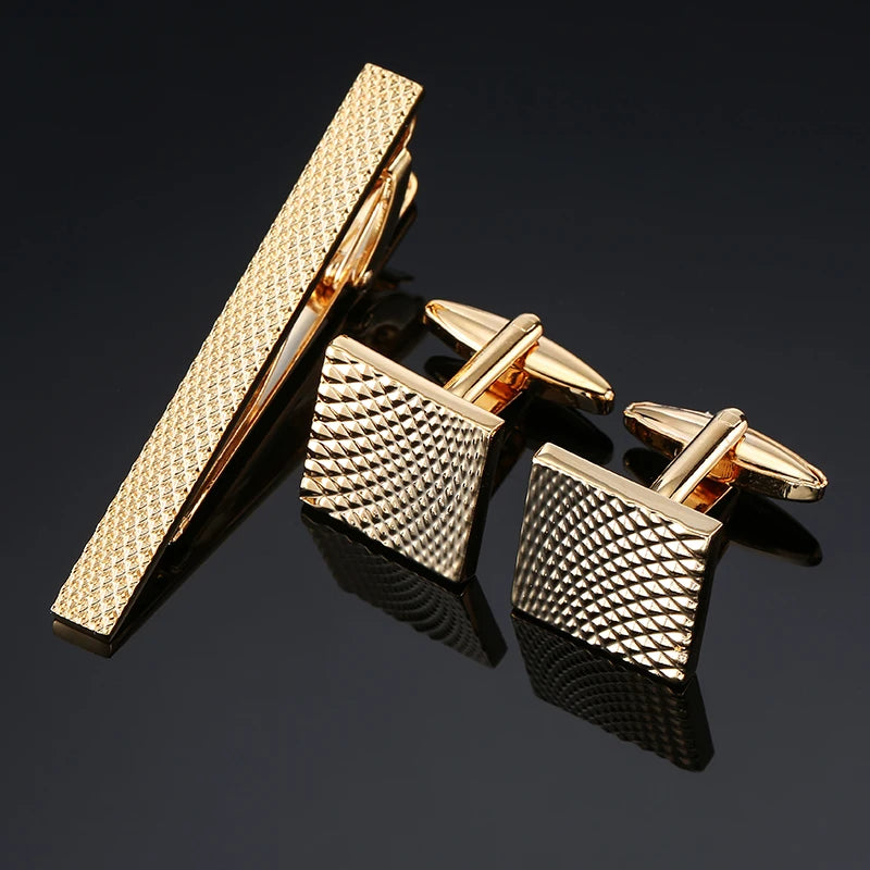 Unisex Cufflinks & Tie Clip Set | The Daily Drop
