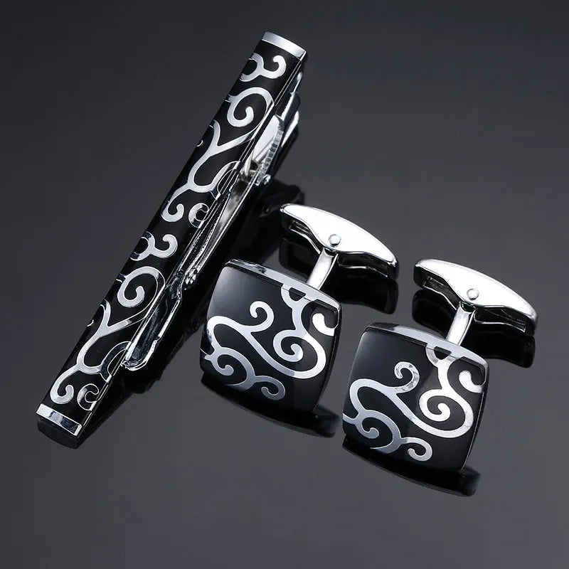 Unisex Cufflinks & Tie Clip Set | The Daily Drop