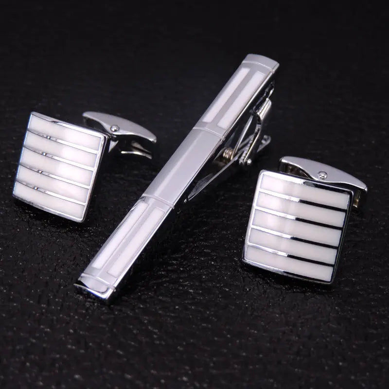 Unisex Cufflinks & Tie Clip Set | The Daily Drop