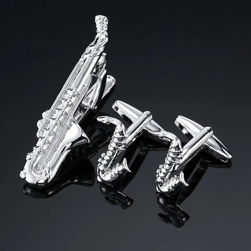 Unisex Cufflinks & Tie Clip Set | The Daily Drop