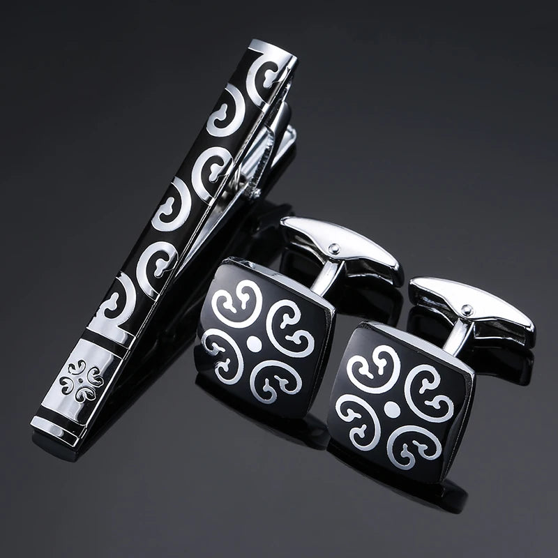 Unisex Cufflinks & Tie Clip Set | The Daily Drop