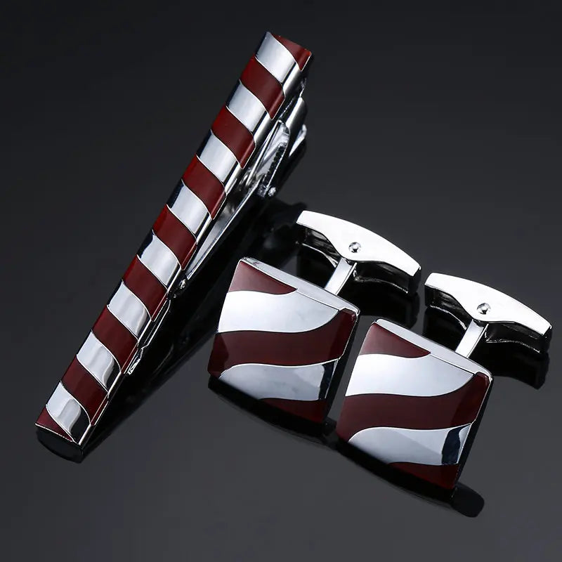 Unisex Cufflinks & Tie Clip Set | The Daily Drop