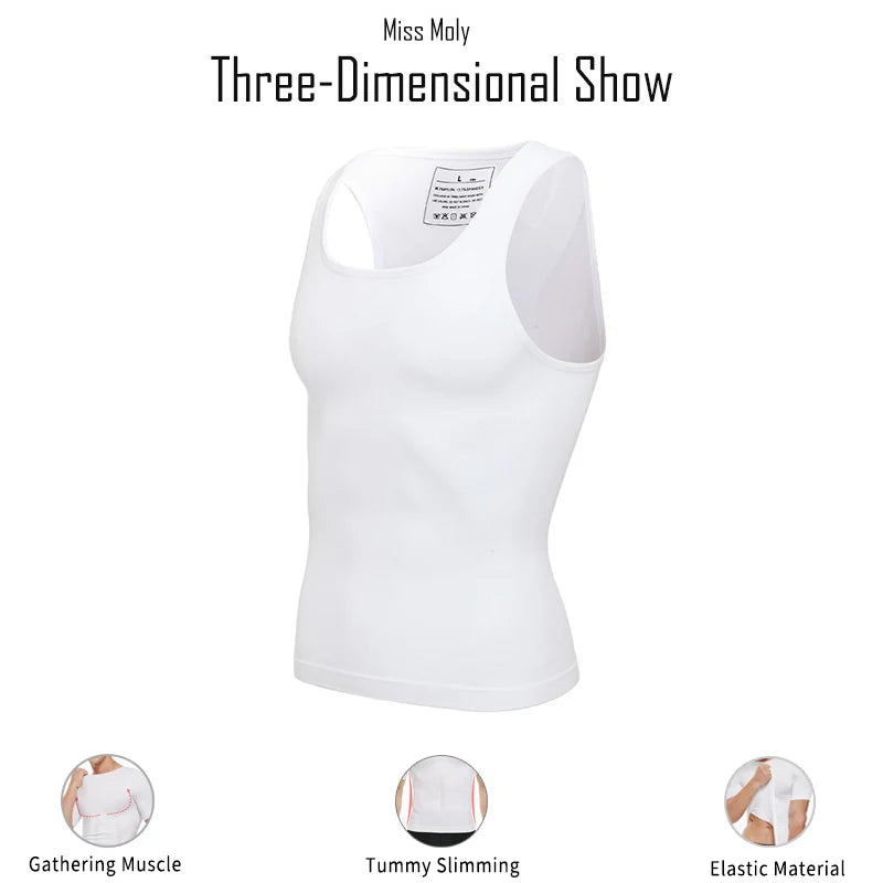 Men's Slimming Body Shaper Vest — Posture Corrector & Waist Trainer