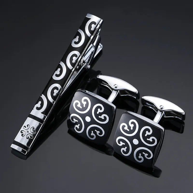 Unisex Cufflinks & Tie Clip Set | The Daily Drop