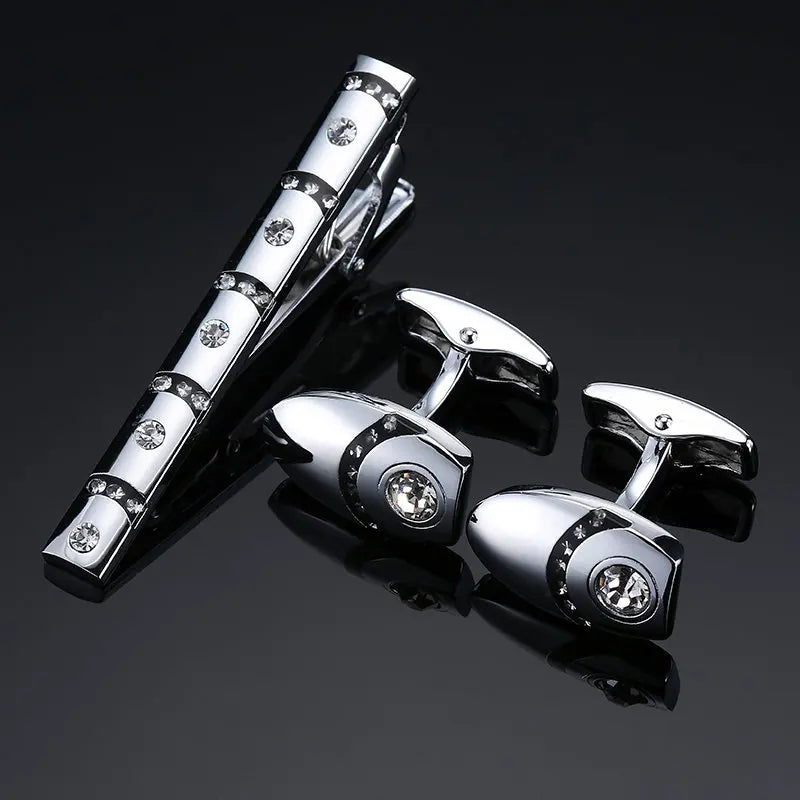 Unisex Cufflinks & Tie Clip Set | The Daily Drop