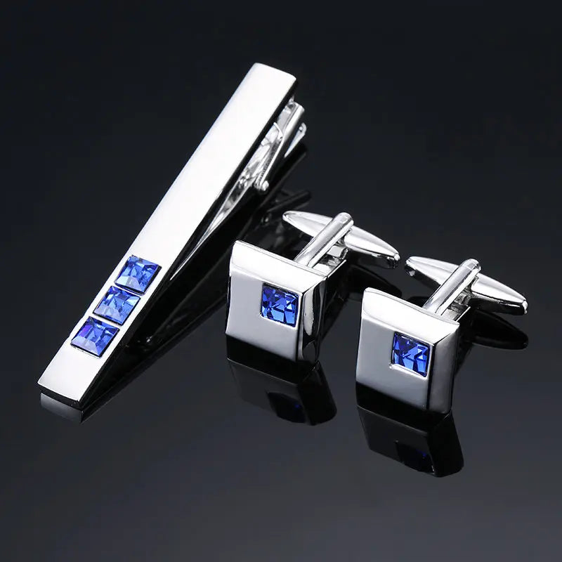 Unisex Cufflinks & Tie Clip Set | The Daily Drop