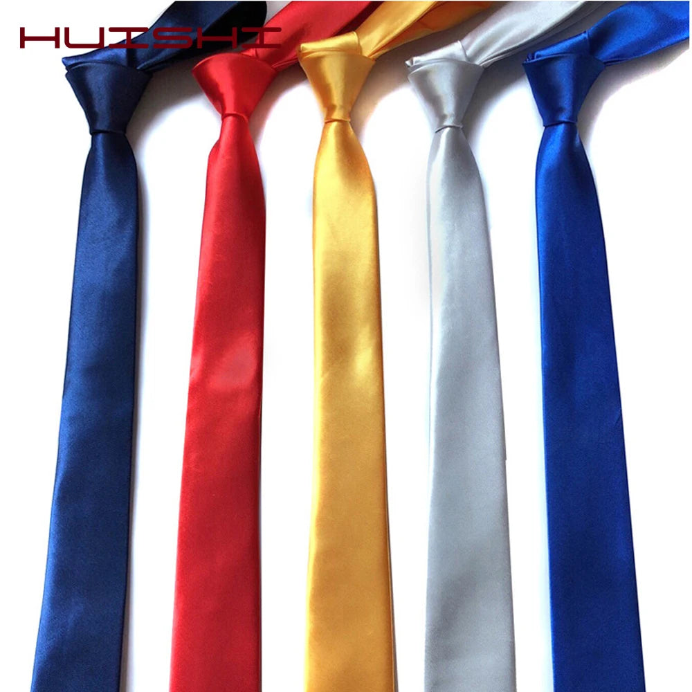 Slim Solid-Color Necktie | The Daily Drop