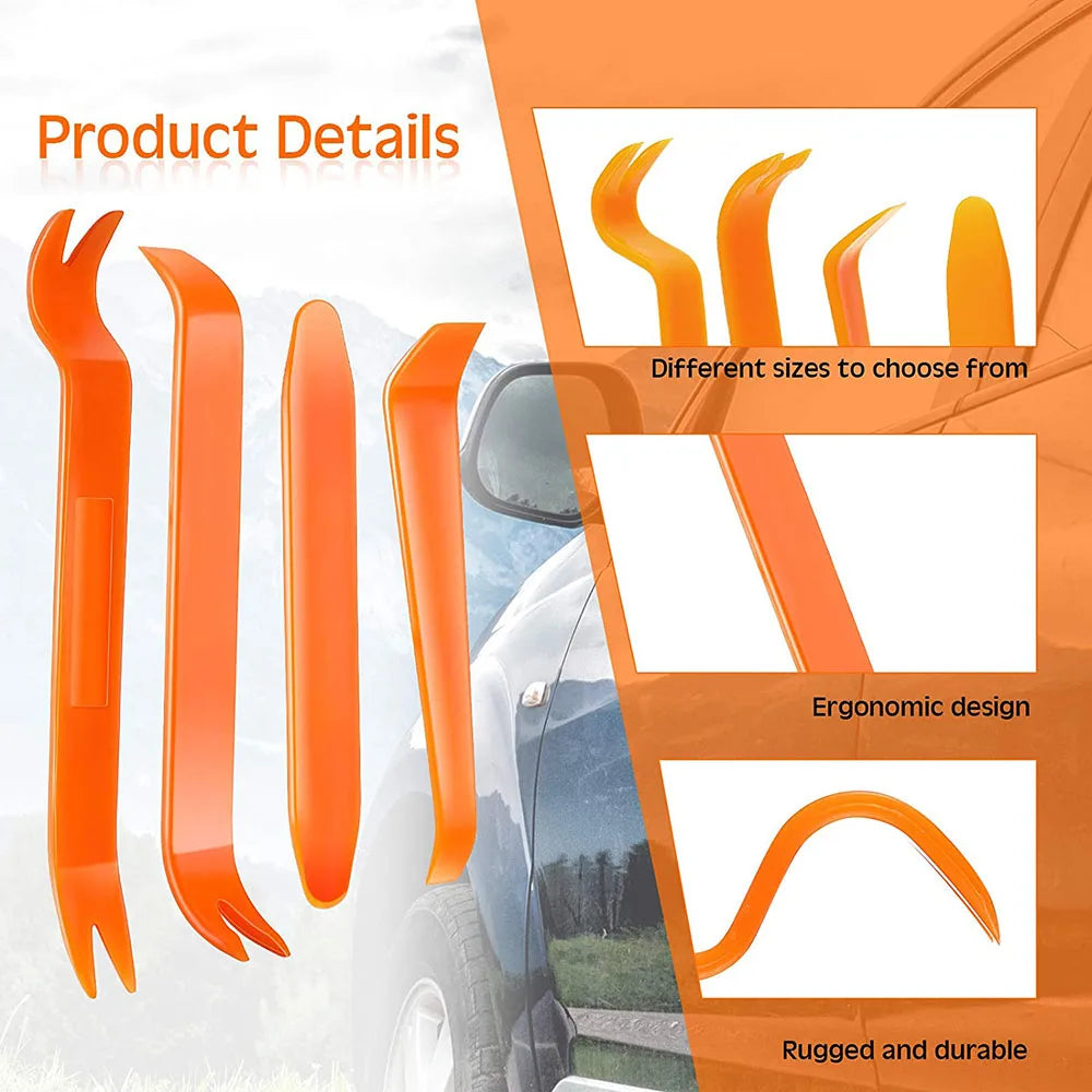 Car Trim & Panel Removal Tool Set — Door Clip Pry Tools for Auto Interior