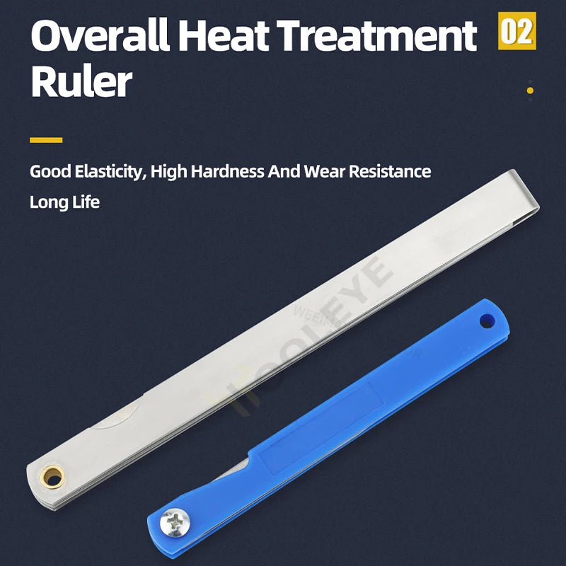 Metric Feeler Gauge Set — 17-Blade 0.02–1.0mm Thickness Gauge (100B17)