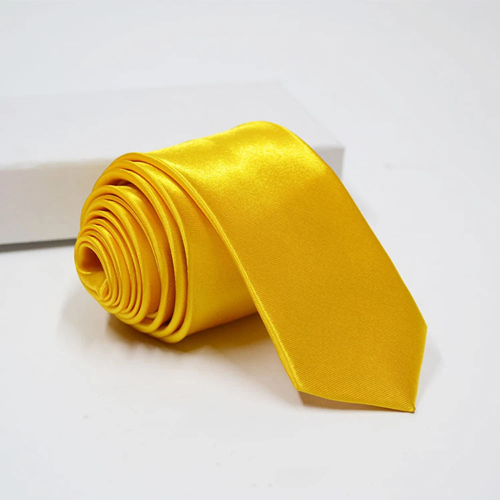 Slim Solid-Color Necktie | The Daily Drop