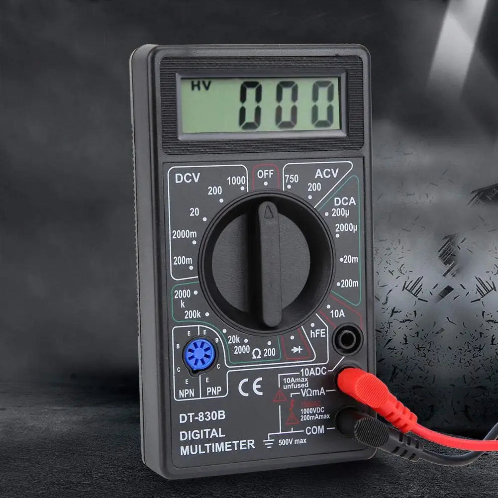 DT830B Digital Multimeter — Voltmeter, Ammeter & Ohm Tester
