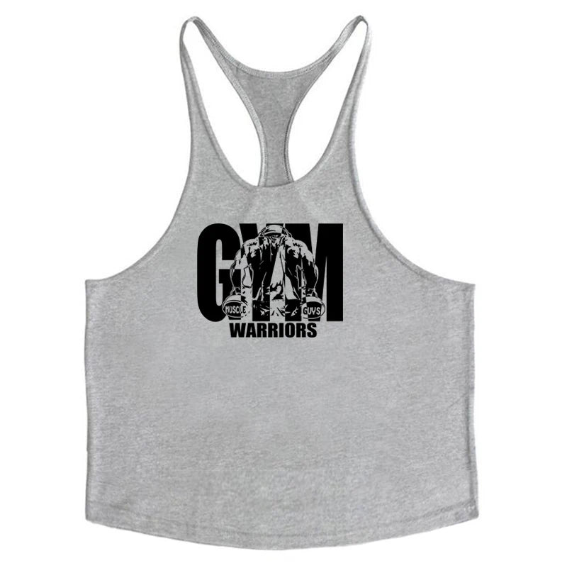 Men's Muscle Tank Top – Cotton Y-Back Gym & Bodybuilding Vest