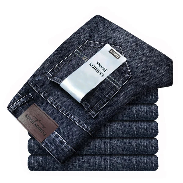 Unisex Stretch Straight Business Jeans