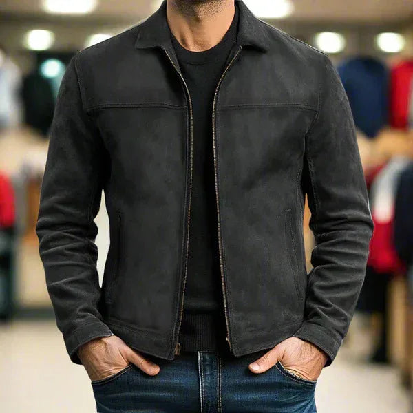 Vintage-Style Collared Jacket