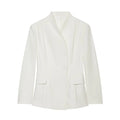 Women's High-Collar Slim Suit Jacket & Trousers Set