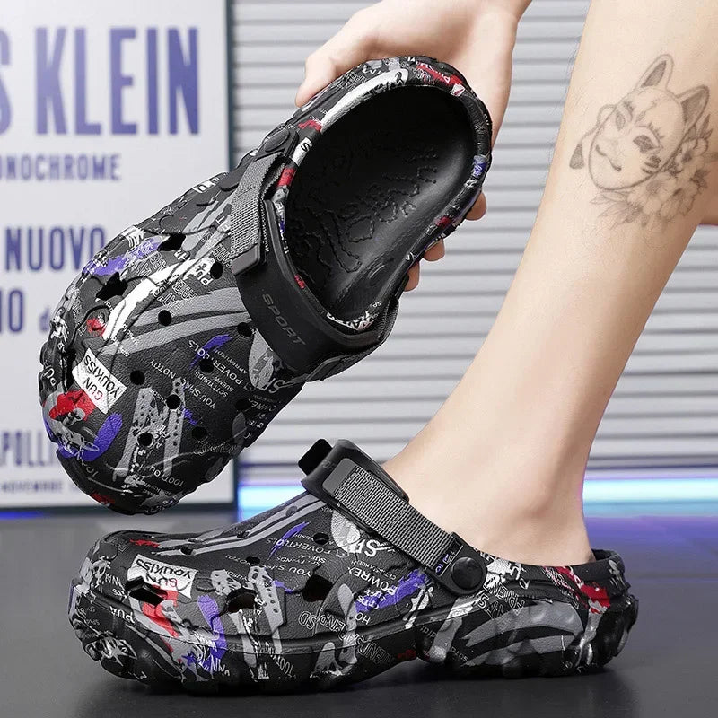 Plus Size Men's Clogs (Size 40–49) – Lightweight EVA Outdoor Sandals