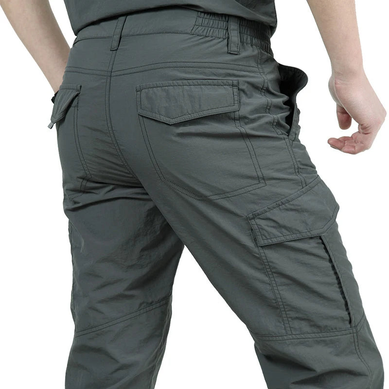 Men's Tactical Cargo Pants – Lightweight Multi-Pocket Outdoor Hiking Trousers