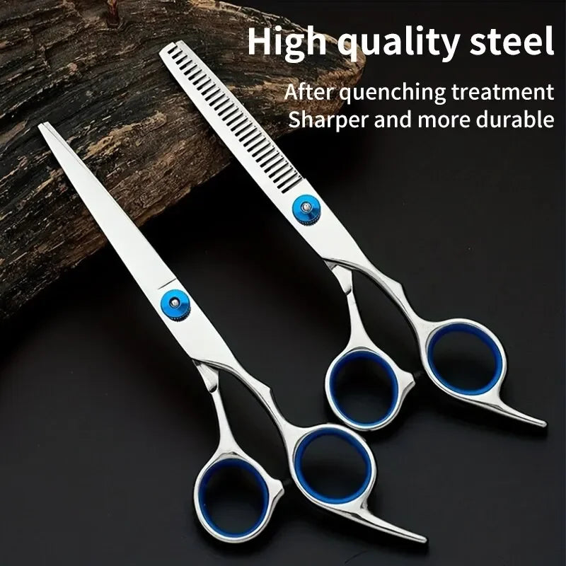 Professional Hairdressing Scissors – Stainless Steel Cutting & Thinning Shears