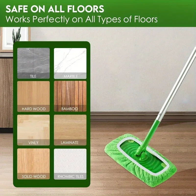 Reusable Microfiber Mop Pads – 4 Pack, High Absorption, Fits Most Standard Mops