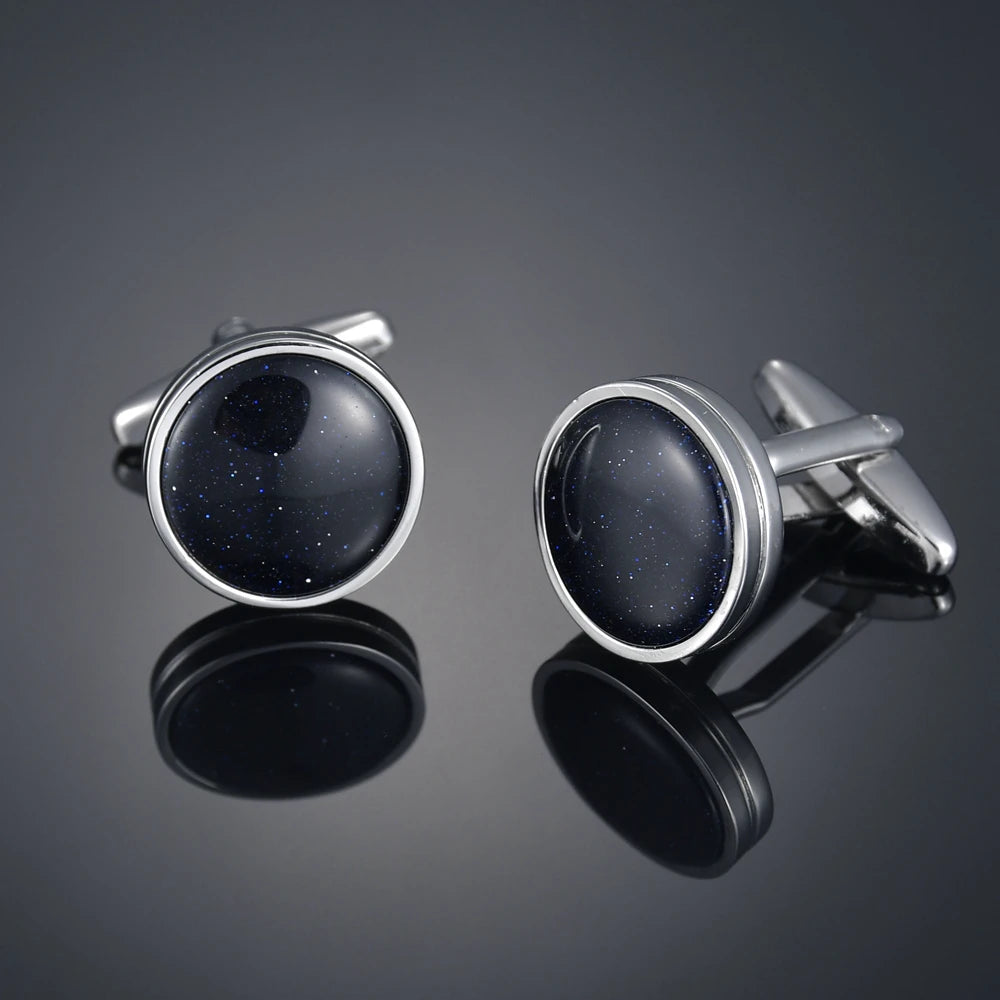 Gem & Enamel Craft Cufflinks | Unisex Decorative Shirt Accessories
