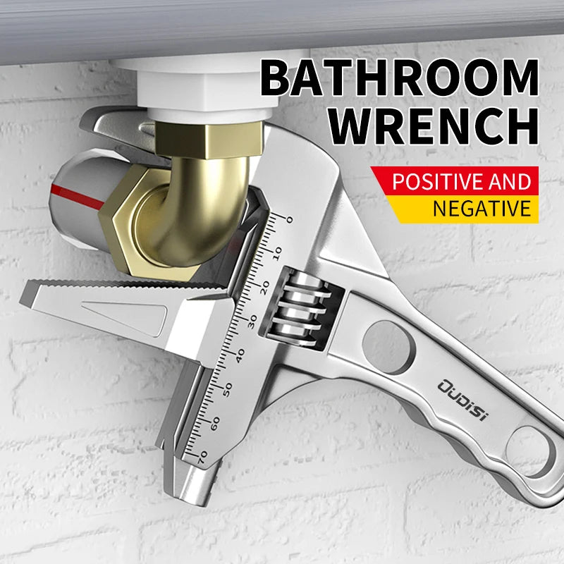 Multifunctional Adjustable Wrench – Large Opening Chrome-Vanadium Steel