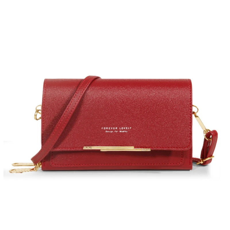 Korean Style Multi-Card Wallet Bag — Large Capacity Phone Pocket Shoulder Bag
