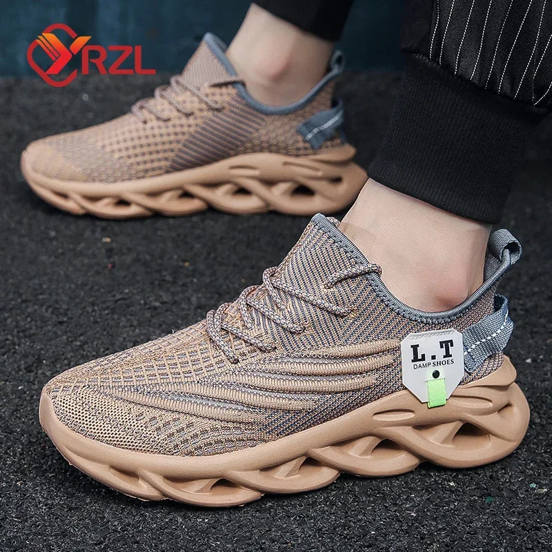 Zapatillas de running de malla transpirable para hombre | Zapatos informales ligeros con absorción de impactos