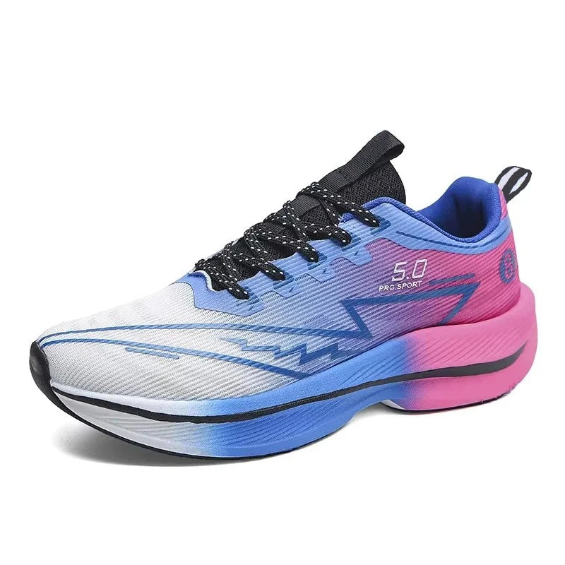 Men's Carbon Plate Running Shoes | Soft Cushion Anti-Slip Unisex Sneakers