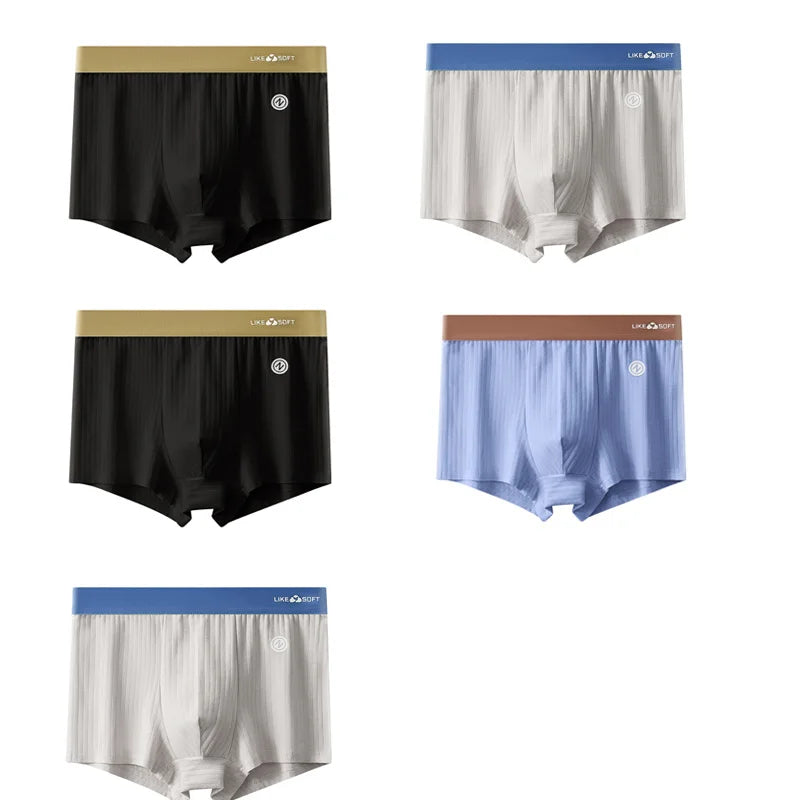 Men's Striped Boxer Shorts – 5-Pack Comfort Fit Underwear