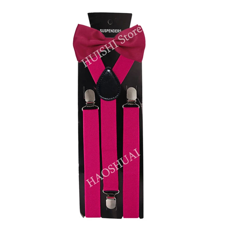 Unisex Elastic Suspenders with Bow Tie Option | The Daily Drop