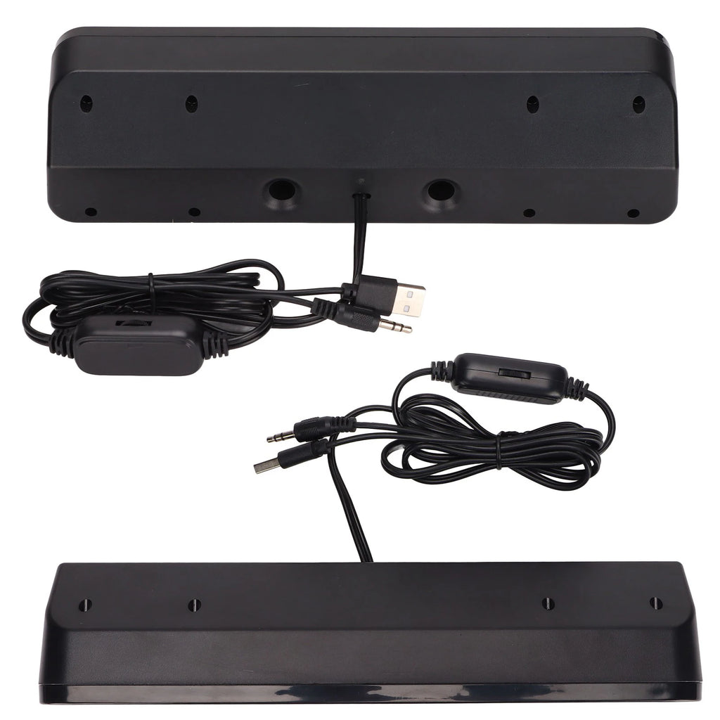 HiFi Stereo Desktop Speaker – USB Powered, 3.5mm, 360° Sound