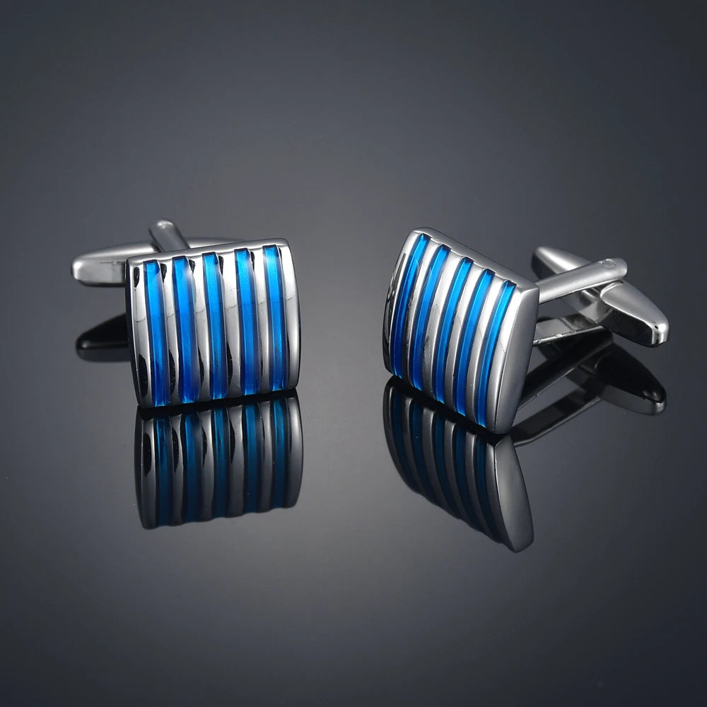 Gem & Enamel Craft Cufflinks | Unisex Decorative Shirt Accessories