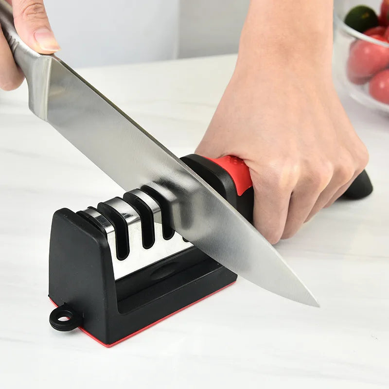 4-Segment Kitchen Knife Sharpener — Multi-Function Household Blade Sharpener