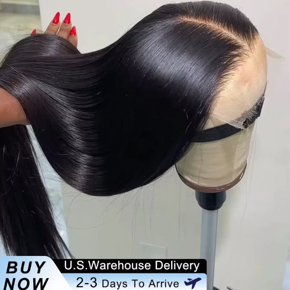 Bone Straight HD Lace Front Wig — 250% Density Brazilian Remy Human Hair