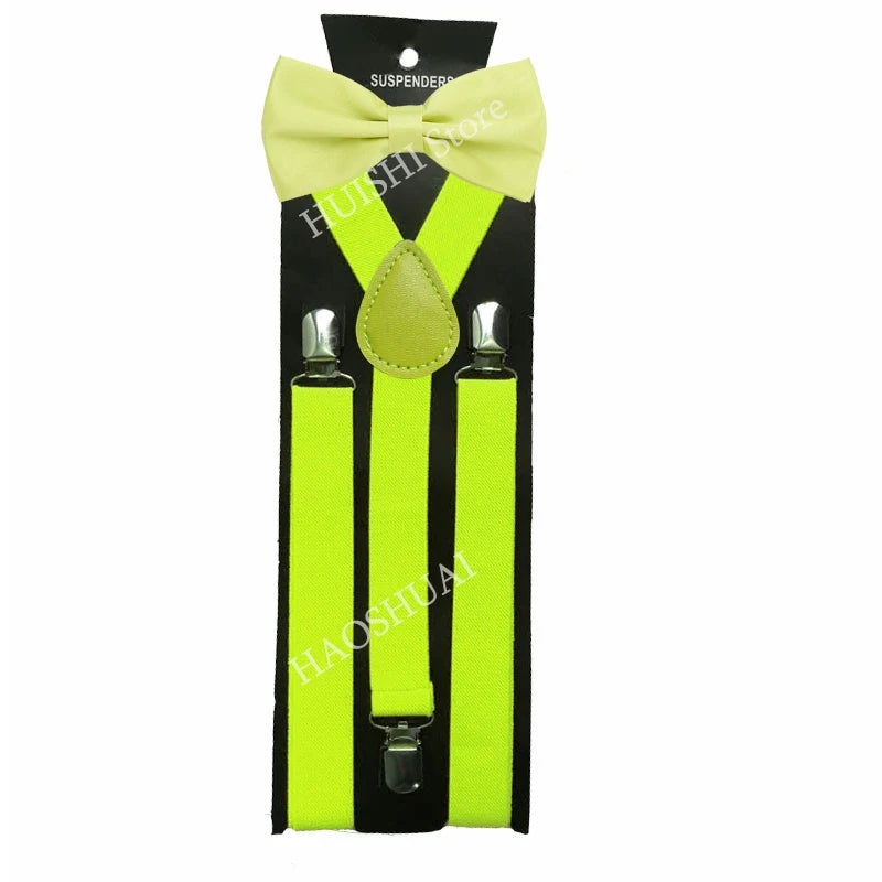 Unisex Elastic Suspenders with Bow Tie Option | The Daily Drop