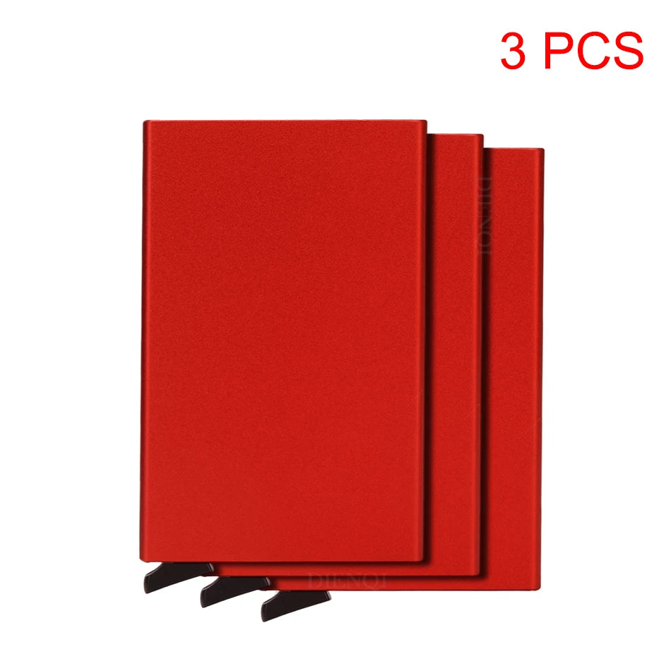 RFID Metal Pop-Up Wallet – Slim Minimalist Card Holder for Men & Women
