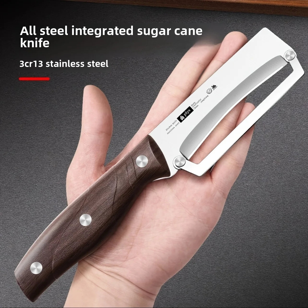 Stainless Steel Vegetable & Fruit Peeler – Wood-Style Handle, Sharp & Smooth