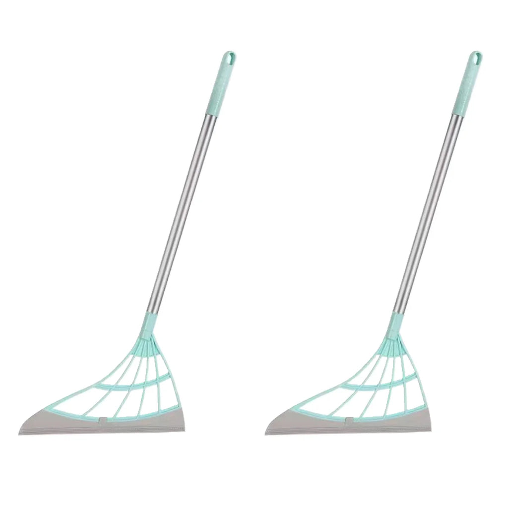 Silicone Rubber Broom & Floor Squeegee – Wet & Dry Cleaning Mop