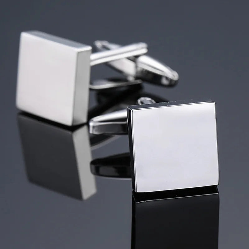 Retro Square Cufflinks | Unisex Luxury Dress Shirt Accessories