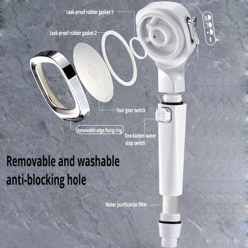 High Pressure 3-Mode Shower Head