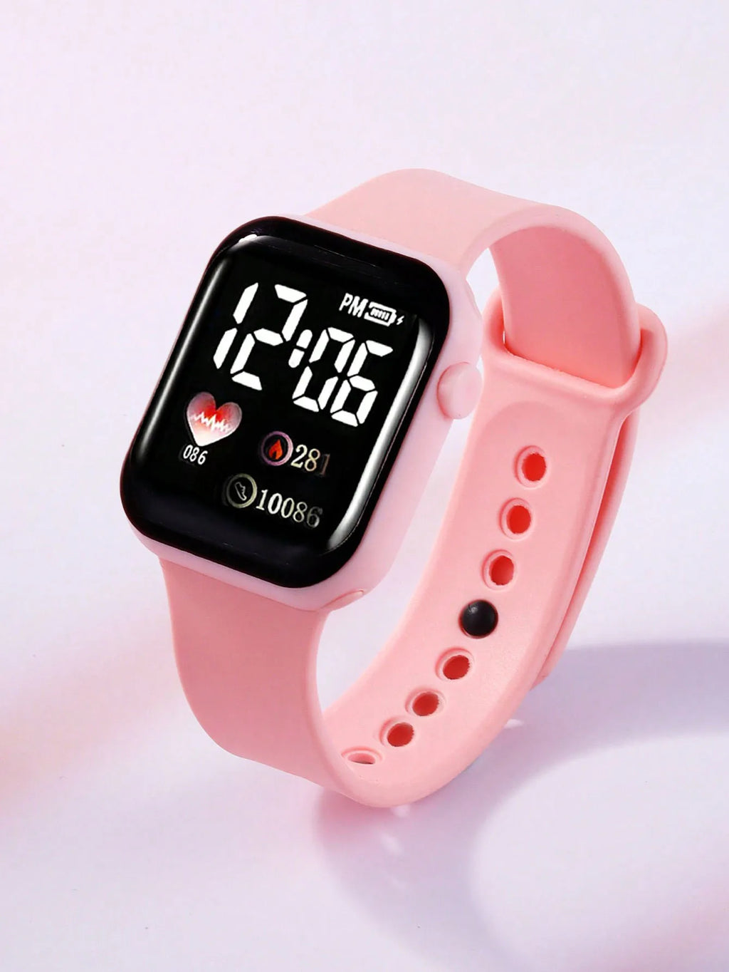 Reloj electrónico con diseño de amor y conjunto de accesorios de mariposa, regalo de cumpleaños (caja no incluida)