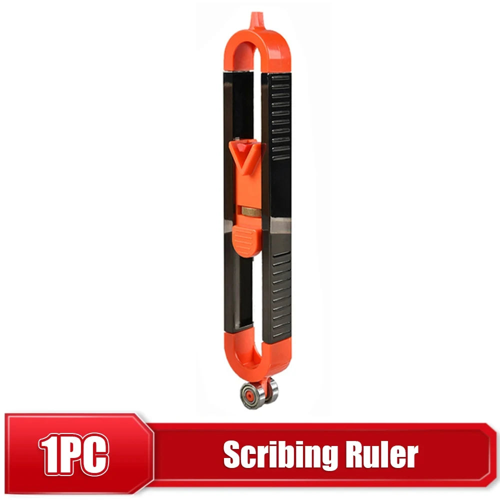 Contour Gauge Profile Duplicator — Locking Scribing Ruler for Woodworking