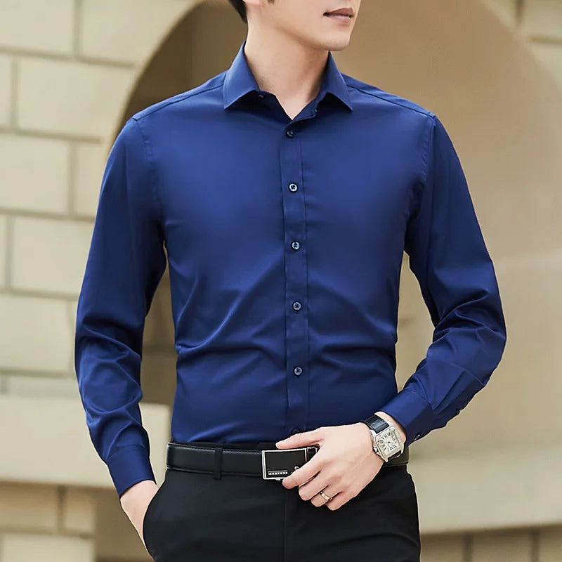 Men's Plus Size Slim Fit Dress Shirt