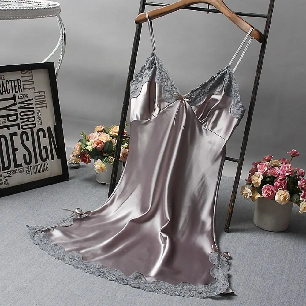 Lace Patchwork Camisole Nightgown